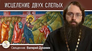 Исцеление двух слепых и немого бесноватого (Мф. 9:27-35).   Священник Валерий Духанин