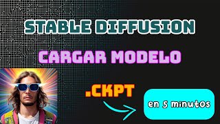 CARGAR STABLE DIFFUSION MODELO .CKPT🔥 /AUTOMATIC 1111 👉TUTORIAL 5 MIN