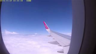 wizz air flight from tel aviv to sofia (take off) full hd