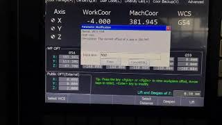 NK280B CONTROLLER Workpiece coordinates setting operation , NCstudio control system