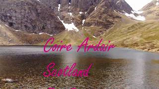 Scotland Coire Ardair, Creag Meagaidh drone 4k