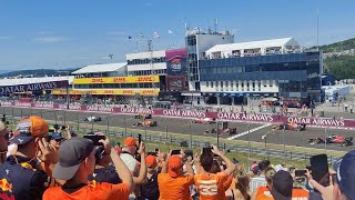 Formula 2 sprint race Hungaroring from the max Verstappen grandstand