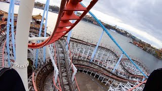 Roller Coaster Fun at Gröna Lund Amusement Park (on-ride POV)