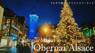 Obernai / un voyage aux marchés de noël en Alsace 2021 / Vin chaud / tarte flambée / sapin de Noël