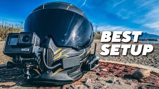 Most affordable motovlog Under rs.900 set-up GoPro & mobile || Best affordable motovlog set-up🪖