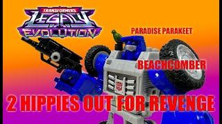 BLIND TRANSFORMATION AND UNBOXING OF TRANSFORMERS LEGACY EVOLUTION PARADISE PARAKEET AND BEACHCOMBER