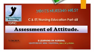 C & ET/ NE 68|Assessment of attitude