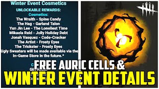 FREE AURIC CELLS, WINTER EVENT INFO, RIFT COSMETICS & MORE! - Dead by Daylight