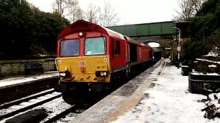 66197 Passes Orrell Lancashire hauling afternoon Bin Liner Jan 19 2024