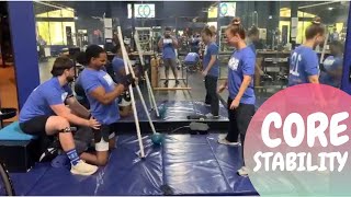 Core stability with PVC pipes – Activity based training at CORE (Center Of Recovery & Exercise)