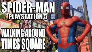 Marvel's Spiderman 2 - Walking Around Times Square