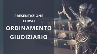 Presentazione corso Ordinamento Giuridico