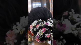 so beautiful bridal bun hair style design subscribe for more #youtubeshorts #hairstylehorts