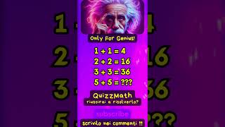 IQTEST - Math Test 4 GENIUS #math #iqtest #puzzle