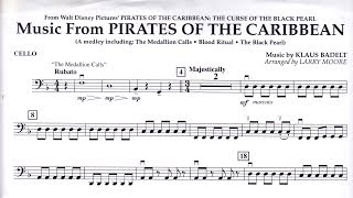 Pirates of the Caribbean cello part