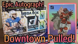 Rookie Downtown! 2023 Donruss Football Mega! I Hit Again! Epic Box! Great Autograph Pulled!