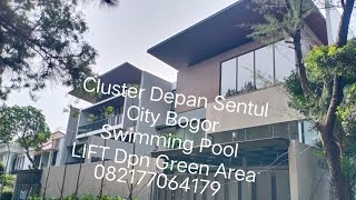 Rumah Mewah Swimming Pool Depan Green Area Cluster Depan Sentul City Bogor