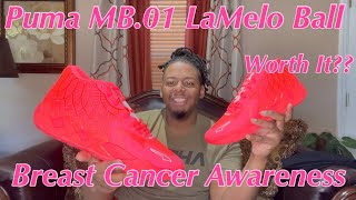 Puma MB.01 LaMelo Ball Breast Cancer Awareness Review Should You Buy These Sneakers? #BigFootGang