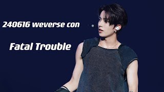 240616 Weverse con 'Fatal Trouble' ENHYPEN 희승 HEESEUNG 직캠 FANCAM 4K FOCUS