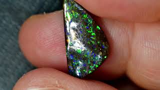 4.65 cts Australian Boulder Opal, Cut Stone