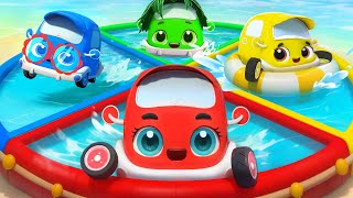 Five Little Cars Go Swimming | Learn Colors | Kids Cartoon | Kids Songs | Kids Cartoons | BabyBus