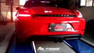 Porsche 718 Boxster   Cayman   Exhaust Sound Check   Rev %26 Acceleration