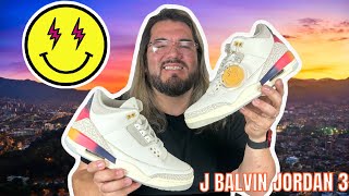 J BALVIN SUNSET MEDELLIN JORDAN 3 ON FEET REVIEW