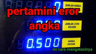 Cara servis pertamini angka di layar eror