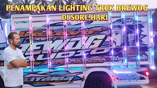 PENAMPAKAN LAMPU TRUK CUTTING BREWOG di siang hari ❗