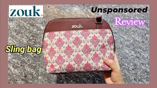 Zouk Kashmiri tulip OOO sling bag review honest/ zouk bag review @zoukonline