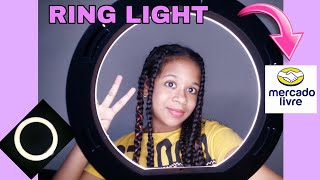 GANHEI UMA RING LIGHT DE 26CM COM TRIPÉ | FOI PRESENTE DE NATAL + RESENHA ❤