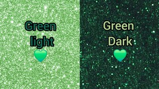 Green light vs Green dark, choose one 🌼🍀💚🌟💫