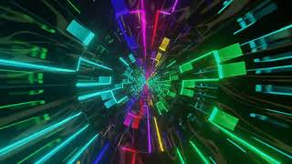 Abstract Background Video 4k VJ LOOP NEON Color Changing Compilation Tunnel Calm Visual ASMR