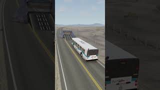 Bus with a passengers going through Roller | BeamNG Drive