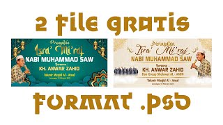 Tutorial Desain Banner Isra' Mi'raj + File GRATIS PSD