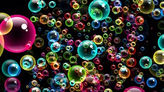 HD BIG RAINBOW BUBBLES Animated Screensaver RELAXING SLEEP Motion Graphics