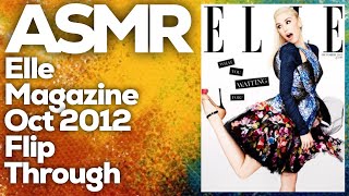 Whispered ASMR: Exploring the October 2012 Elle Magazine, Gentle Page Flipping, StevenAntonyASMR