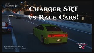 Gran Turismo 6 Tips Ep #3 - Dodge Charger SRT8 4-Door vs Race Cars - Which will Win? (HD)