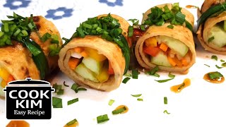 Korean Finger Food Fish Cake Roll, 한국식 핑거푸드 어묵말이 레시피