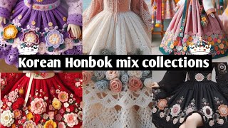 Crochet Korean Honbok dress ideas #crochet #wool #knitted #handmade #diy #viralvideo #shorts