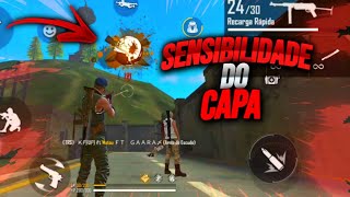 SENSIBILIDADE PRA DAR CAPA NO FREE FIRE DEPOIS DA ATUALIZAÇÃO!