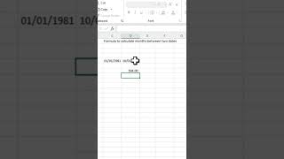 Datedif formula to compute number of months or years between two dates #exceltips