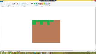 Как да нарисуваш Minecraft блокче в Paint.