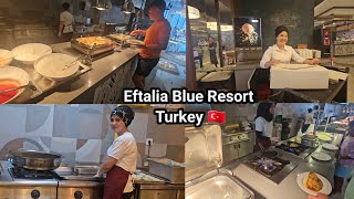 Eftalia Blue Restaurant Vlog | Turkish Best Breakfast, Lunch & Dessert | Alanya 2024