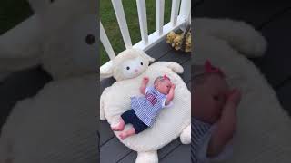 Outside with a reborn baby!