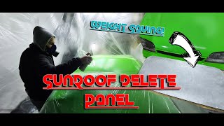 Cheap Weight Loss Wonders: Making Sunroof Delete Panel From Aluminum Sheet DIY!