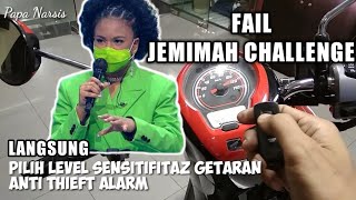 Cara seting sensitifitas getaran anti thieft alarm