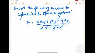 Problem 1.6a | Coordinate system and transformation | Principles of Electromagnetics by N.O.Sadiku