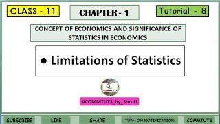 (8) LIMITATIONS OF STATISTICS { Ch. - 1 }