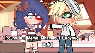 Pound It!....||Meme||Miraculous Ladybug 🐞 ||MLB||